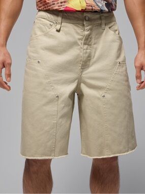 Air Jordan Men's Workwear Short Size 34 II0363-206 Rattan/White